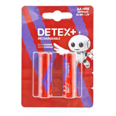 باتری قلم شارژی دیتکس پلاس بسته دو عددی